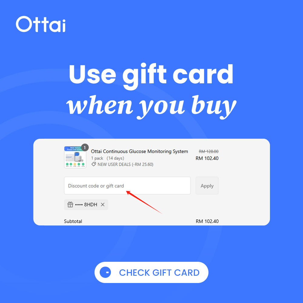 Ottai new user gift card